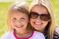 Cute Portrait of a Mother and her daughter