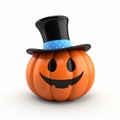 Cute Presidents\' Day Jackolantern With Clown Hat - 3d Render Royalty Free Stock Photo
