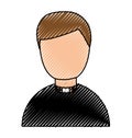 Cute priest avatar character