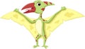 Cute pterodactyl cartoon Royalty Free Stock Photo