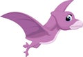 Cute pterodactyl cartoon Royalty Free Stock Photo