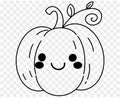 Cute pumpkin character isolated on png for Thanksgiving elements