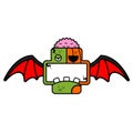 cute pumpkin zombie bat board