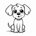 Cute Puppy Coloring Pages For Kids