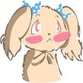 Cute Puppy Dog hoping icon