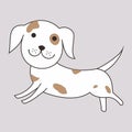 Cute Puppy Dog Vector Illustration