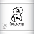 Cute Puppy Logo Photographer