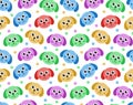 Cute puppy seamless pattern. Dog repetitive texture. Children endless background. Vector illustration. Royalty Free Stock Photo