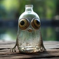 Cute And Quirky Monster Bottle With Big Eyes