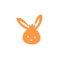 Cute Rabbit Bunny Hare Prince King Crown Logo