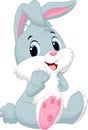 Cute rabbit cartoon Royalty Free Stock Photo