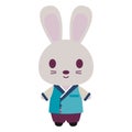 Cute Rabbit in Korean Hanbok