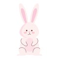 cute rabbit pink front