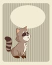 Cute raccoon poster image
