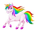 Cute rainbow unicorn Royalty Free Stock Photo