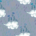 Cute raining pattern