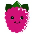Cute raspberry emoticon