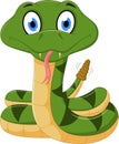 Cute Rattlesnake cartoon Royalty Free Stock Photo