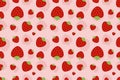 Strawberry seamless pattern background by Pitripiter