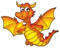 Cute red dragon