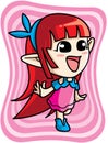 Cute red elf girl Royalty Free Stock Photo