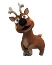 Cute reindeer charicature