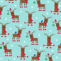 Cute reindeer pattern Royalty Free Stock Photo