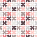 Cute retro abstract floral seamless pattern Royalty Free Stock Photo