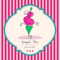 Cute retro cupcake card