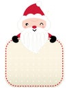 Cute retro Santa greeting