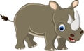 Cute rhino cartoon