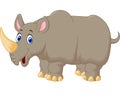 Cute Rhino cartoon Royalty Free Stock Photo