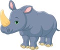 Cute Rhino cartoon Royalty Free Stock Photo