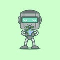 cute robot gogreen Royalty Free Stock Photo