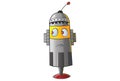 Cute Robot Sad. Royalty Free Stock Photo