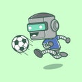 cute robot soccer