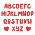 Cute roman alphabet