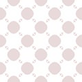 Cute romantic seamless pattern with circles and small triangles.