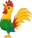 Cute rooster cartoon