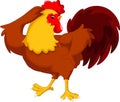 Cute rooster cartoon