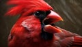 Cute rooster with vibrant feathers, looking at camera in nature generated by AI Royalty Free Stock Photo