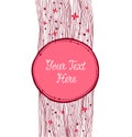 Cute round banner. Can be used for gifts, cards, invitations.