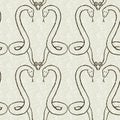 Cute safari snake wild animal pattern for babies room decor. Seamless reptile green textured gender neutral print design