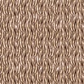 Cute safari tiger print fur wild animal pattern for babies room decor. Seamless furry green textured gender neutral