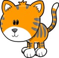 Cute Safari Tiger Vector Illustration