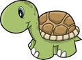 Cute Safari turtle Vector