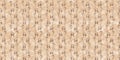 Cute safari wild giraffe animal border for babies room decor. Seamless furry brown textured gender neutral print design