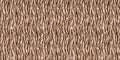 Cute safari wild tiger fur print animal border for babies room decor. Seamless big cat furry brown textured gender