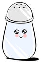 Cute salt, illustration, vector