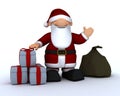 Cute Santa Claus Charicature